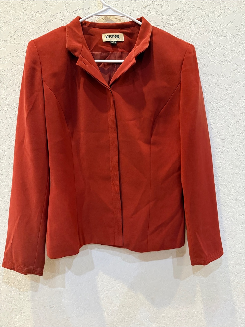 Kasper Women's Rust Red Structured Blazer
